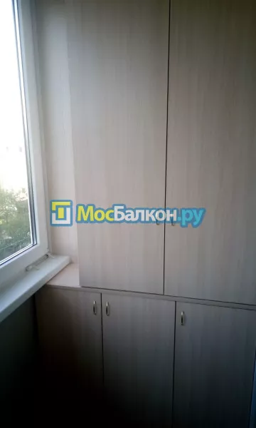 Шкаф на балкон купить в Малаховке на заказ недорого от МосБалкон