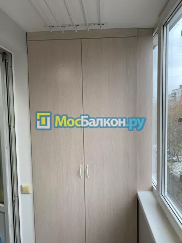 Шкаф на балкон купить в Малаховке на заказ недорого от МосБалкон