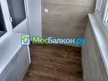 Отделка балкона и лоджии пластиковыми ПВХ панелями в Малаховке от компании МосБалкон