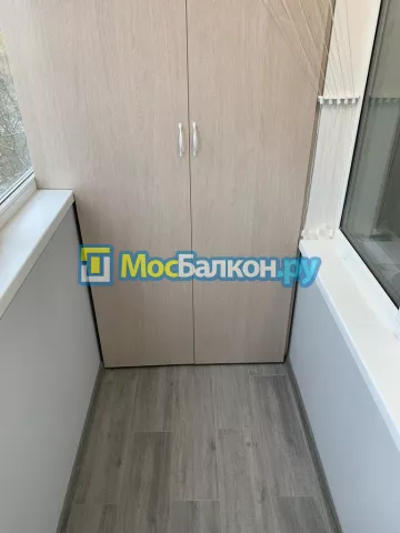 Шкаф на балкон купить в Малаховке на заказ недорого от МосБалкон