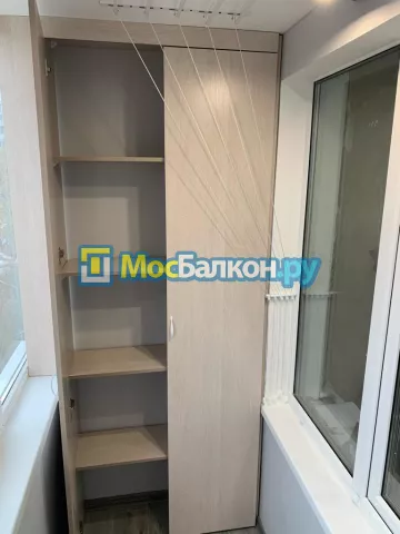 Шкаф на балкон купить в Малаховке на заказ недорого от МосБалкон
