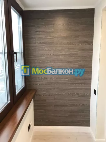 Отделка балкона и лоджии пластиковыми ПВХ панелями в Малаховке от компании МосБалкон