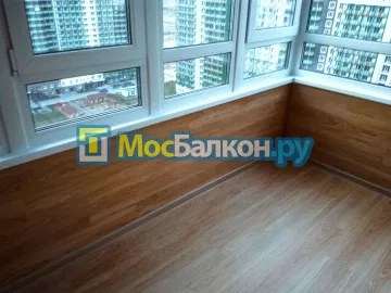 Отделка балкона и лоджии пластиковыми ПВХ панелями в Малаховке от компании МосБалкон