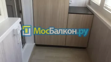 Шкаф на балкон купить в Малаховке на заказ недорого от МосБалкон