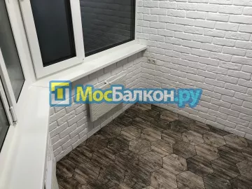 Цена на отделку лоджии декоративным камнем в Москве