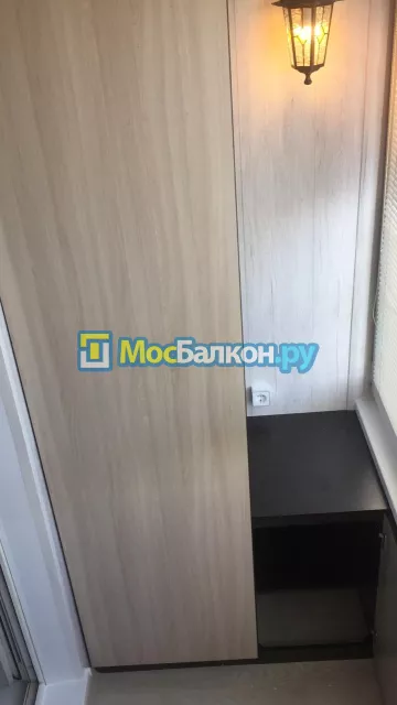 Шкаф на балкон купить в Малаховке на заказ недорого от МосБалкон