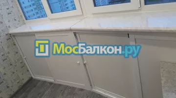 Шкаф на балкон купить в Малаховке на заказ недорого от МосБалкон