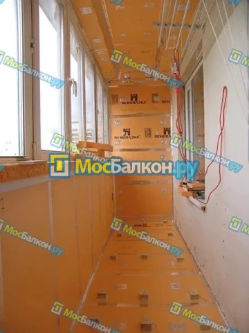 Утепление балкона пеноплэксом в Малаховке на заказ недорого от МосБалкон