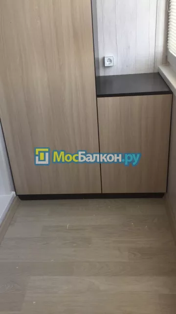 Шкаф на балкон купить в Малаховке на заказ недорого от МосБалкон