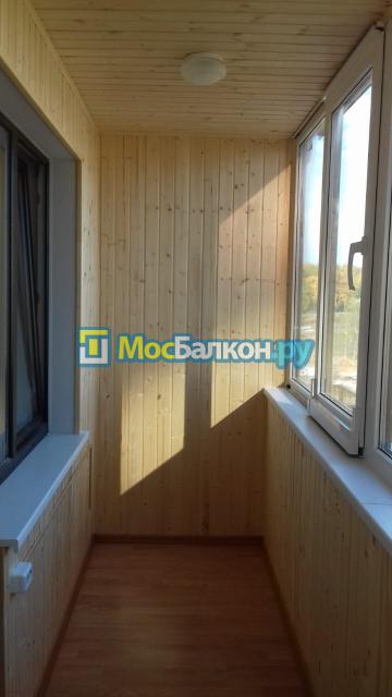 Отделка лоджии 4 метра деревом
