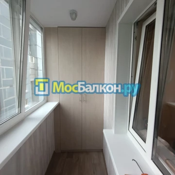 Шкаф на балкон купить в Малаховке на заказ недорого от МосБалкон