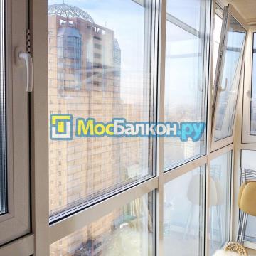 Остекление и отделка балкона в Мытищах