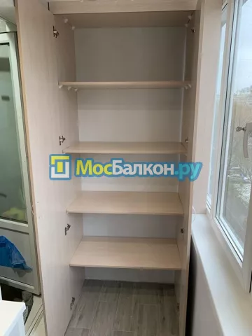Шкаф на балкон купить в Малаховке на заказ недорого от МосБалкон