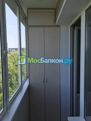 Шкаф на балкон купить в Малаховке на заказ недорого от МосБалкон