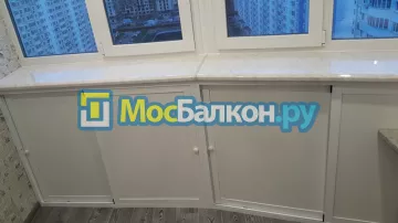 Шкаф на балкон купить в Малаховке на заказ недорого от МосБалкон