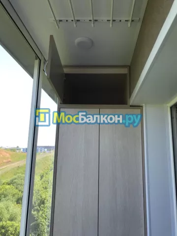 Шкаф на балкон купить в Малаховке на заказ недорого от МосБалкон