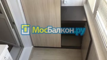 Шкаф на балкон купить в Малаховке на заказ недорого от МосБалкон