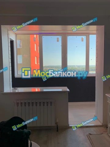 Объединение балкона и лоджии с комнатой в  Малаховке