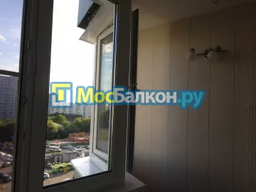 Отделка балкона и лоджии пластиковыми ПВХ панелями в Малаховке от компании МосБалкон