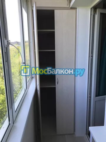 Шкаф на балкон купить в Малаховке на заказ недорого от МосБалкон