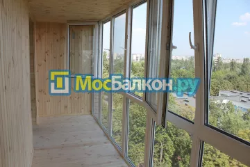 Отделка балкона и лоджии пластиковыми ПВХ панелями в Малаховке от компании МосБалкон