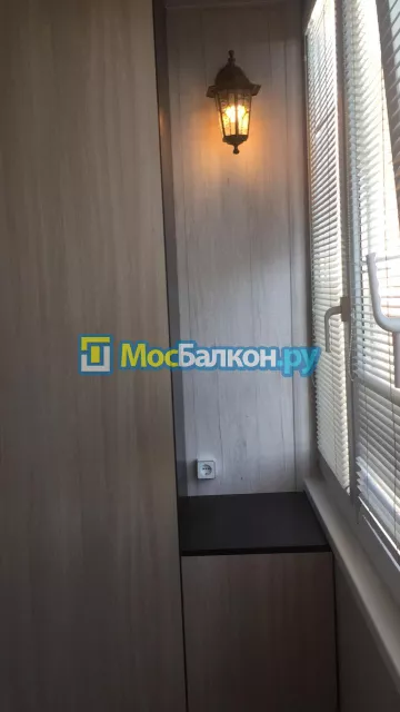 Шкаф на балкон купить в Малаховке на заказ недорого от МосБалкон