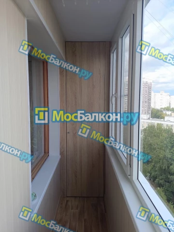 Шкаф на балкон купить в Малаховке на заказ недорого от МосБалкон