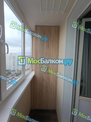 Шкаф на балкон купить в Малаховке на заказ недорого от МосБалкон