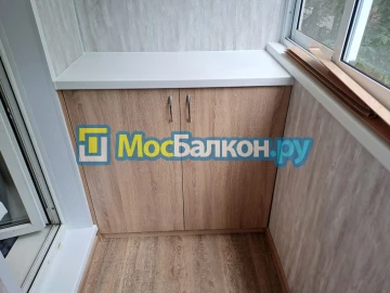 Шкаф на балкон купить в Малаховке на заказ недорого от МосБалкон
