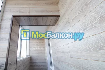 Отделка балкона и лоджии пластиковыми ПВХ панелями в Малаховке от компании МосБалкон