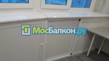 Шкаф на балкон купить в Малаховке на заказ недорого от МосБалкон