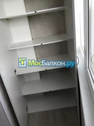 Шкаф на балкон купить в Малаховке на заказ недорого от МосБалкон
