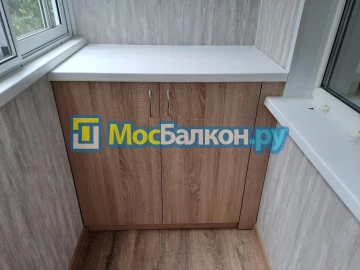 Шкаф на балкон купить в Малаховке на заказ недорого от МосБалкон