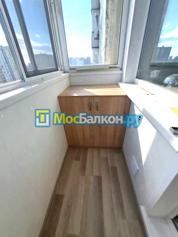 Шкаф на балкон купить в Малаховке на заказ недорого от МосБалкон