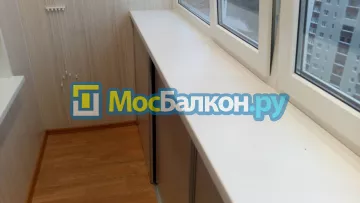 Шкаф на балкон купить в Малаховке на заказ недорого от МосБалкон