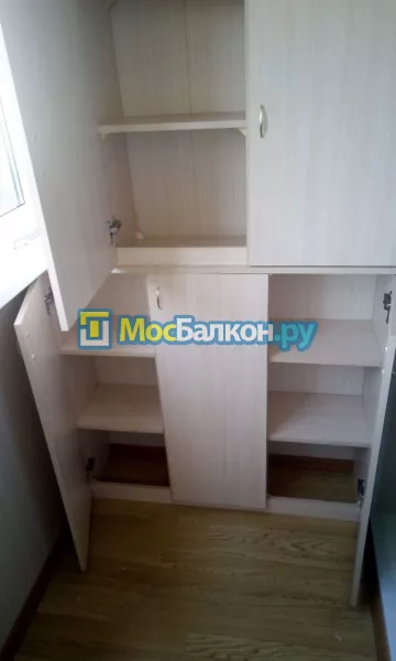 Шкаф на балкон купить в Малаховке на заказ недорого от МосБалкон