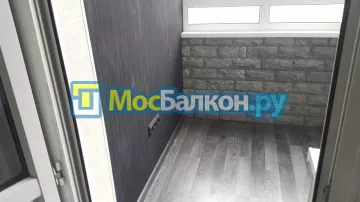Цена на отделку лоджии декоративным камнем в Москве