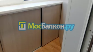 Шкаф на балкон купить в Малаховке на заказ недорого от МосБалкон