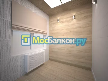 Отделка балкона и лоджии пластиковыми ПВХ панелями в Малаховке от компании МосБалкон