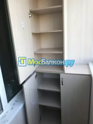 Шкаф на балкон купить в Малаховке на заказ недорого от МосБалкон