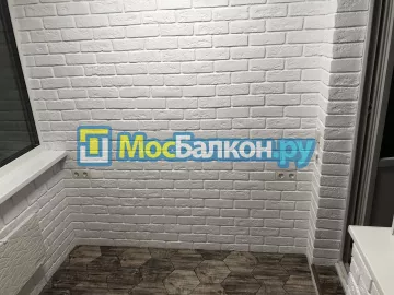 Цена на отделку лоджии декоративным камнем в Москве