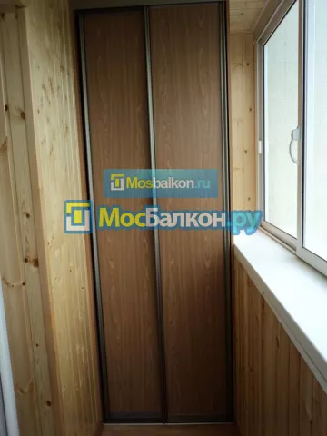 Шкаф на балкон купить в Малаховке на заказ недорого от МосБалкон
