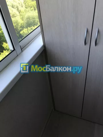 Шкаф на балкон купить в Малаховке на заказ недорого от МосБалкон