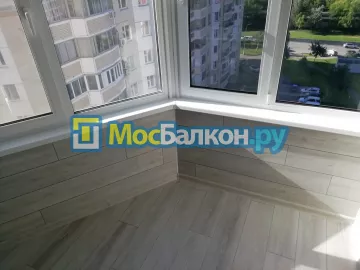 Отделка балкона и лоджии пластиковыми ПВХ панелями в Малаховке от компании МосБалкон