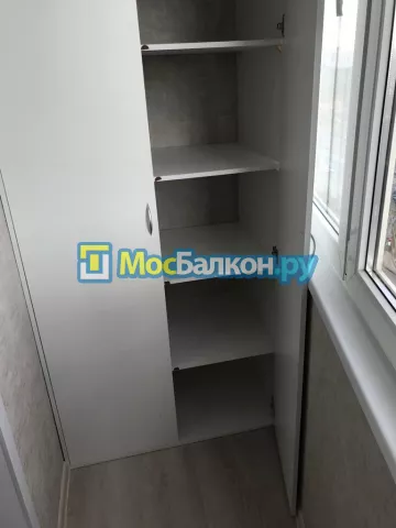 Шкаф на балкон купить в Малаховке на заказ недорого от МосБалкон