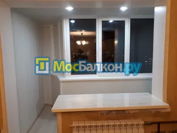 Объединение балкона и лоджии с комнатой в  Малаховке