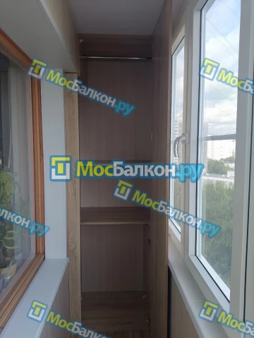 Шкаф на балкон купить в Малаховке на заказ недорого от МосБалкон