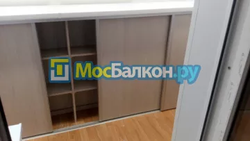 Шкаф на балкон купить в Малаховке на заказ недорого от МосБалкон