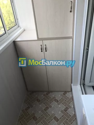 Шкаф на балкон купить в Малаховке на заказ недорого от МосБалкон
