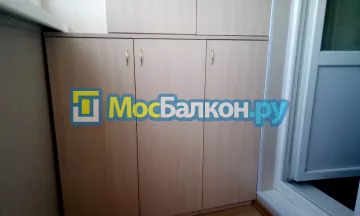Шкаф на балкон купить в Малаховке на заказ недорого от МосБалкон